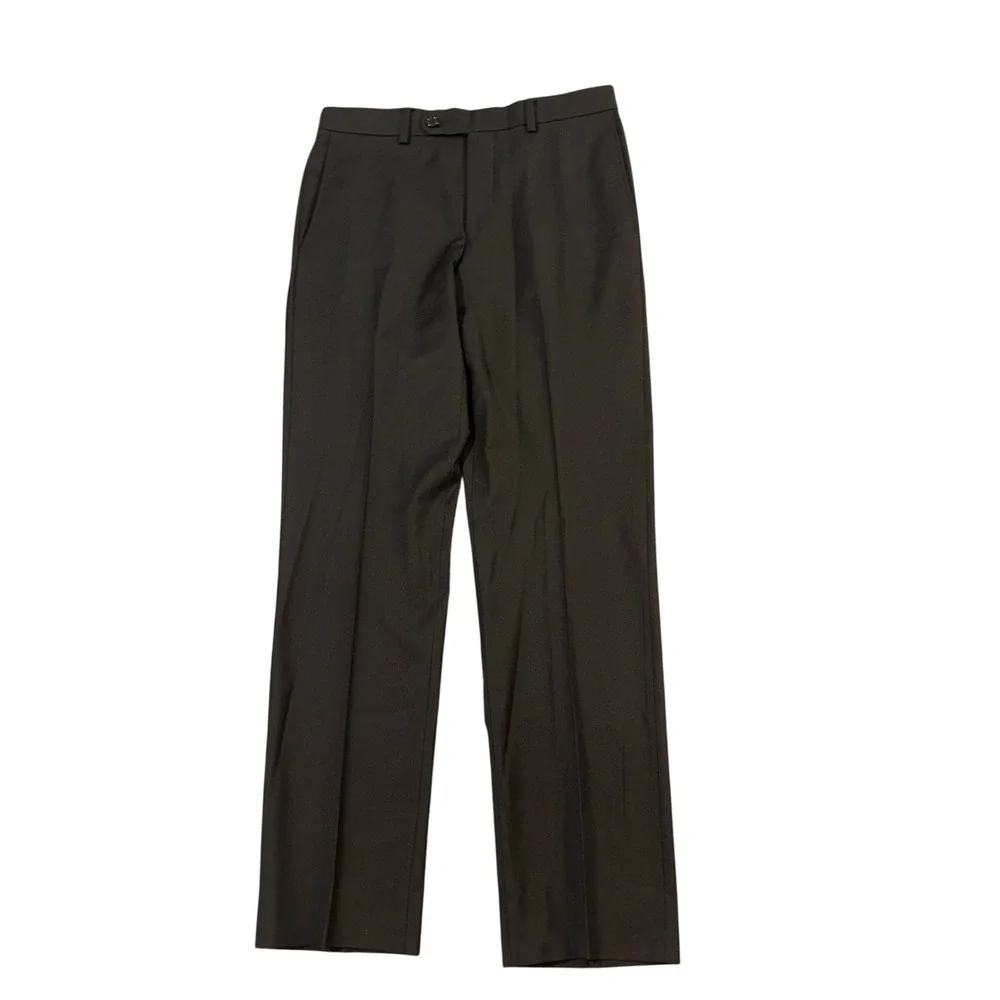 Cremieux Travel Smart Modern Fit Black Wool Blend Dress Pants Men's 32x32